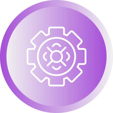 Teçhizat Web simgesi basit illüstrasyon