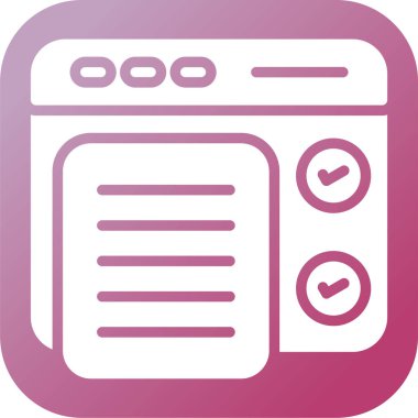 Web tarayıcı vektör simgesi