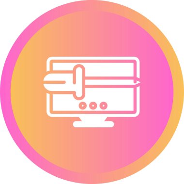 Kredi kartı simgesinin vektör çizimi