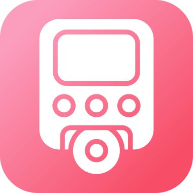 Modern b 'nin vektör illüstrasyonu simge müziğinden yoksun