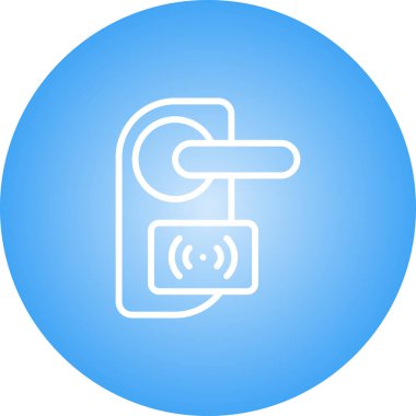 vektör kablosuz kilit simgesi