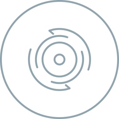 cd disk simgesi ana hat biçiminde