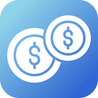 Dolar simgesi vektör illüstrasyonu