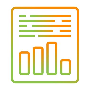 Rapor ver. Web simgesi basit illüstrasyon