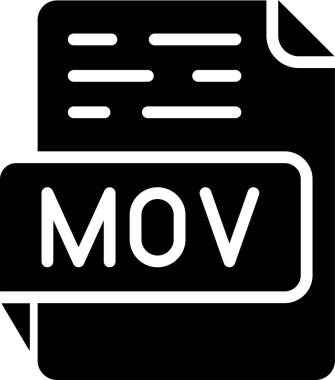 mov dosya biçimi vektör illüstrasyonuName