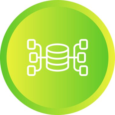 Veri depolama sunucusunun vektör simgesi