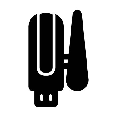 saç kırpma ikonu vektör çizimi tasarımı