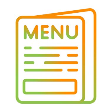 Menü simgesinin vektör illüstrasyonu