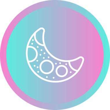 Ay ağ simgesinin vektör illüstrasyonu