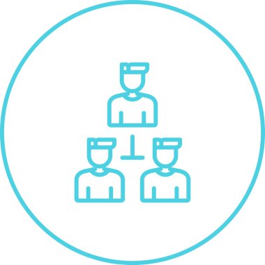 Grup insanlar simgesi, vektör çizim