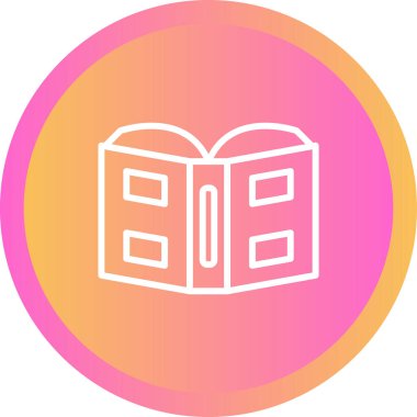 Kitap simgesi çizimini aç 