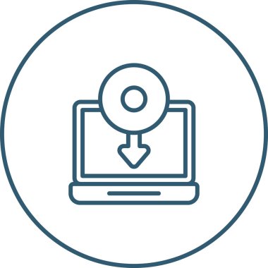 Web sayfası yuvarlanmış vektör simgesi