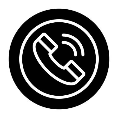 - Telefon. Web simgesi basit illüstrasyon