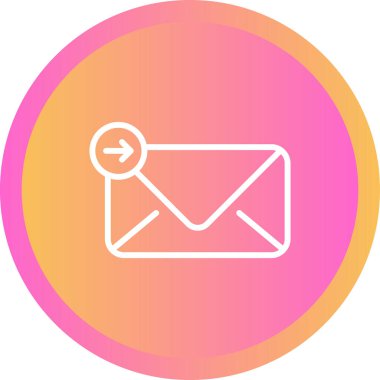 e-posta vektör simgesi, basit illüstrasyon