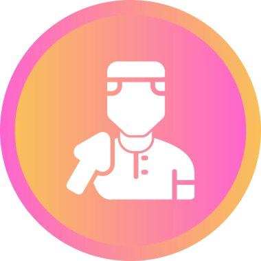 Bir insan simgesinin vektör illüstrasyonu