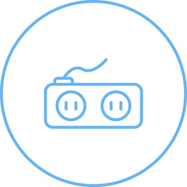 soket ağ simgesi vektör illüstrasyonu