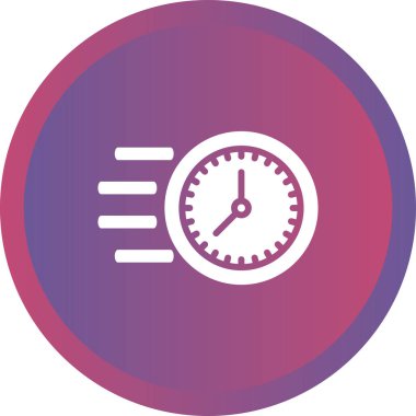 Saat. Web simgesi basit illüstrasyon