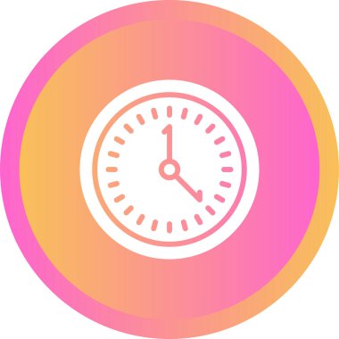 Saat simgesi, basit vektör illüstrasyonu