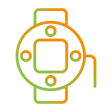 Akıllı çocuk. Web simgesi basit illüstrasyon