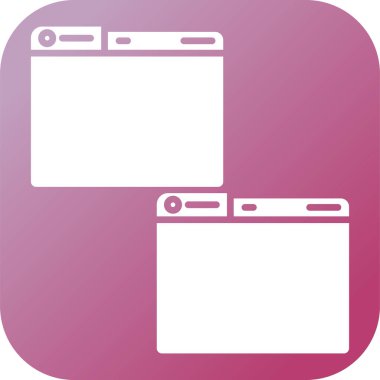 Windows web simgesi vektör çizimi