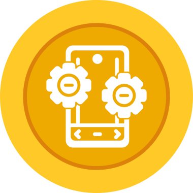 akıllı telefon web simgesi vektör çizimi