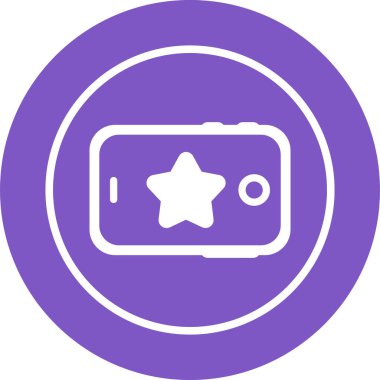 Kamera simgesi, vektör illüstrasyonu