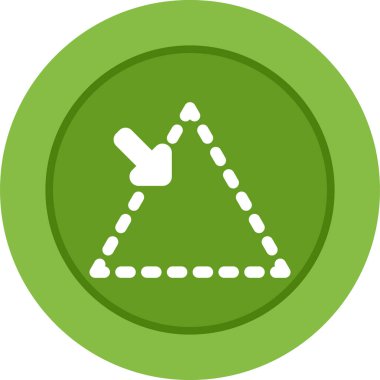 Tek bir izole simgenin vektör illüstrasyonu