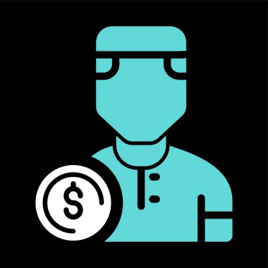 Tıbbi maskeli doktor ve steteskop vektör çizim tasarımı