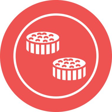 Gıda simgesinin vektör illüstrasyonu