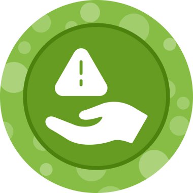 hand holding a condom icon. vector illustration