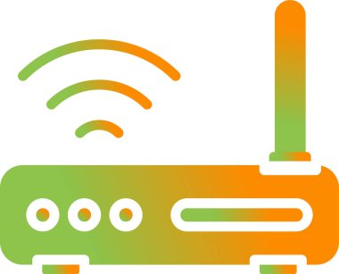 router simgesi web basit illüstrasyon