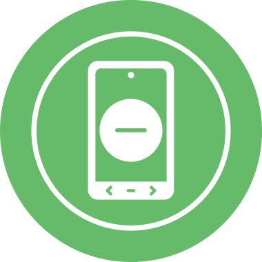 Eşsiz akıllı telefon vektör çizgisi simgesi