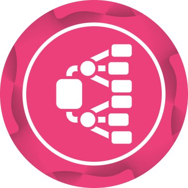 Ağ Diyagramı Web simgesi çizimi