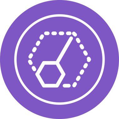 Kimyasal formül simgesinin vektör çizimi