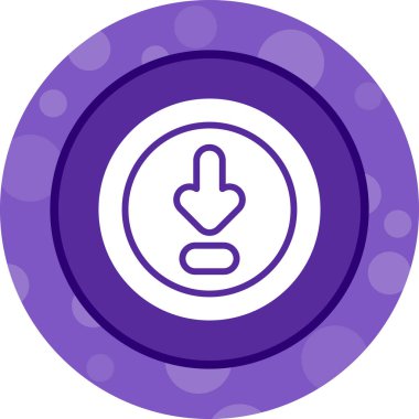 İzole edilmiş tek bir su damlası simgesinin vektör çizimi