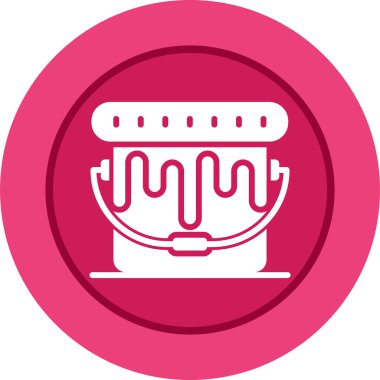 Kek. Web simgesi basit illüstrasyon