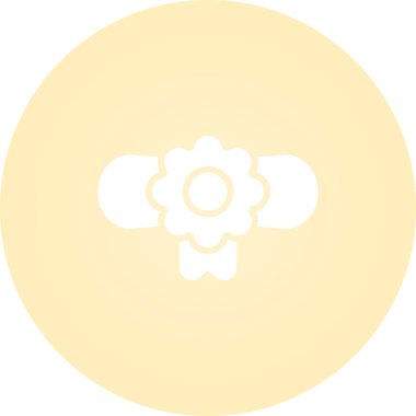 Bir çiçek simgesinin beyaz arkaplanının vektör çizimi