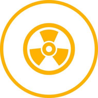 Radyasyon ikonu vektör illüstrasyonu