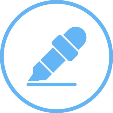 Kalem. Web simgesi basit illüstrasyon