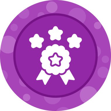 Yıldız. Web simgesi vektör illüstrasyonu