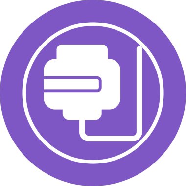 Modern b 'nin vektör illüstrasyonu eksik simgesi