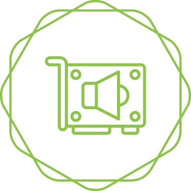 Benzersiz video kamera vektör çizgisi simgesi