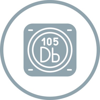 Kimyasal Element Web simgesi vektör çizimi