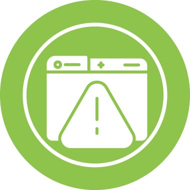 Modern b 'nin vektör illüstrasyonunda gaz ikonu yok