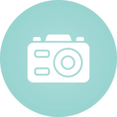 Kamera. Web simgesi basit illüstrasyon