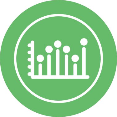 Analizler. Web simgesi basit illüstrasyon