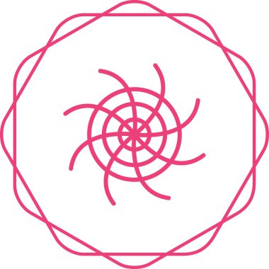 Bir çiçeğin vektör illüstrasyonu