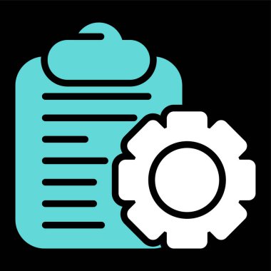 Kişisel ve ticari kullanım için vektör ayarı simgesi.