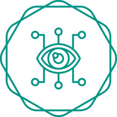 Göz. Web simgesi basit illüstrasyon