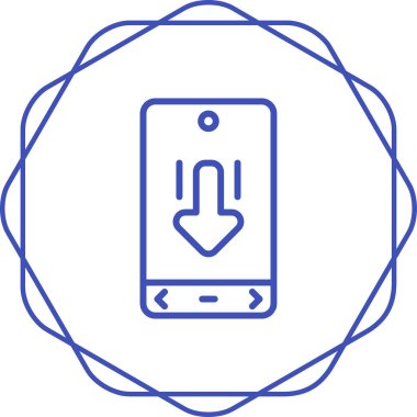 akıllı telefon simgesi vektör illüstrasyonu